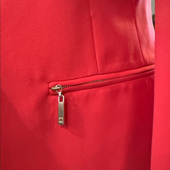 Ivanka Trump Vibrant Coral Blazer Size 4 Petite - Picture 6 of 8